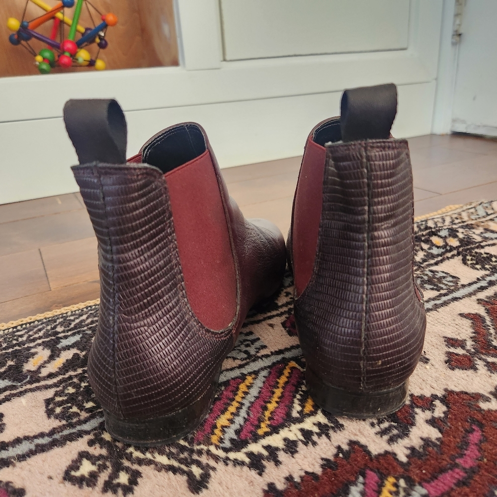 Italian leather ankle boots